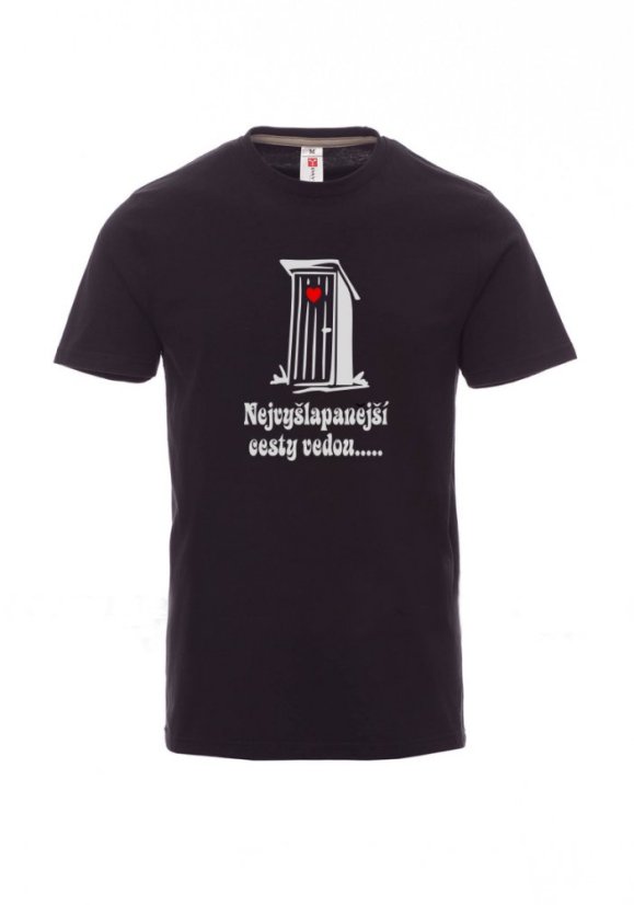 Absolventské tričko, Všechny cesty vedou..... - Barva: Antracitová, Velikost: 3XL, Střih: Pánské