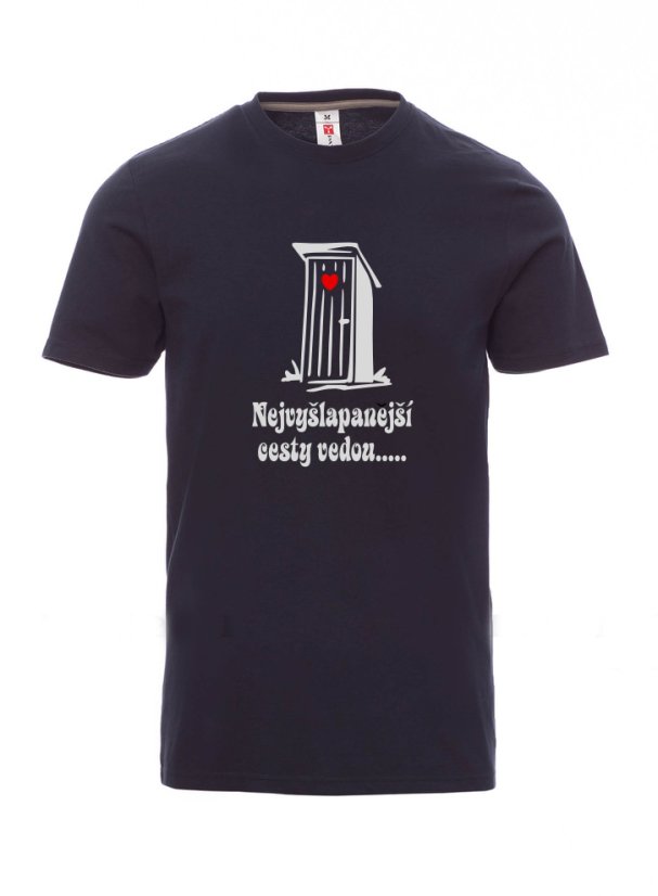 Absolventské tričko, Všechny cesty vedou..... - Barva: Námořnícká modrá, Velikost: 3XL, Střih: Pánské