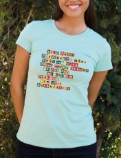 Dámské tričko z bio bavlny, Víte prezidente