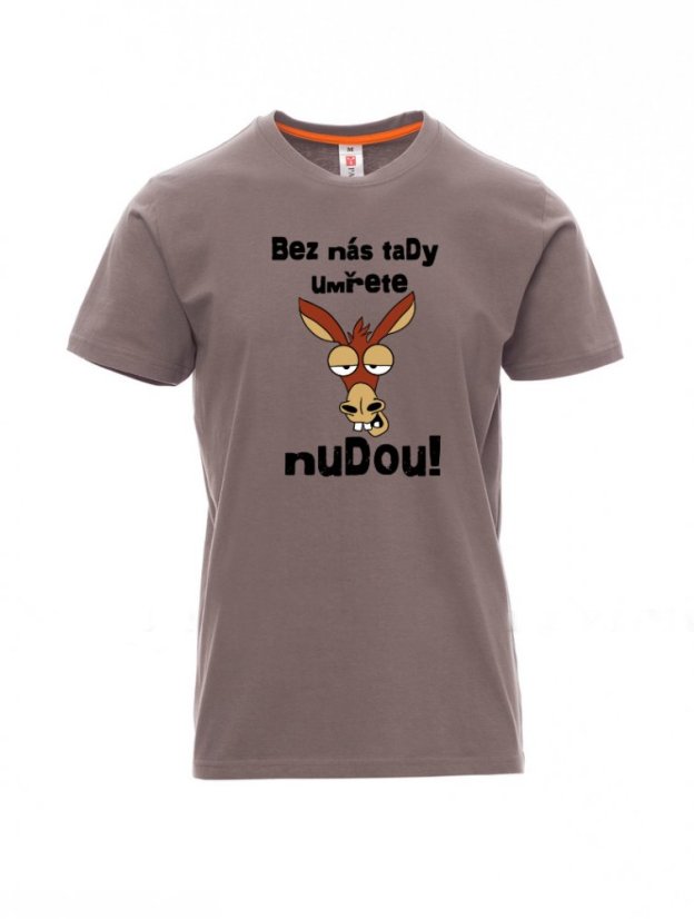 Absolventské tričko, Bez nás tady umřete nudou! - Barva: Ocelově šedá, Velikost: S, Střih: Dámské