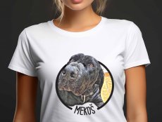 T-shirt with your dog's name and picture.