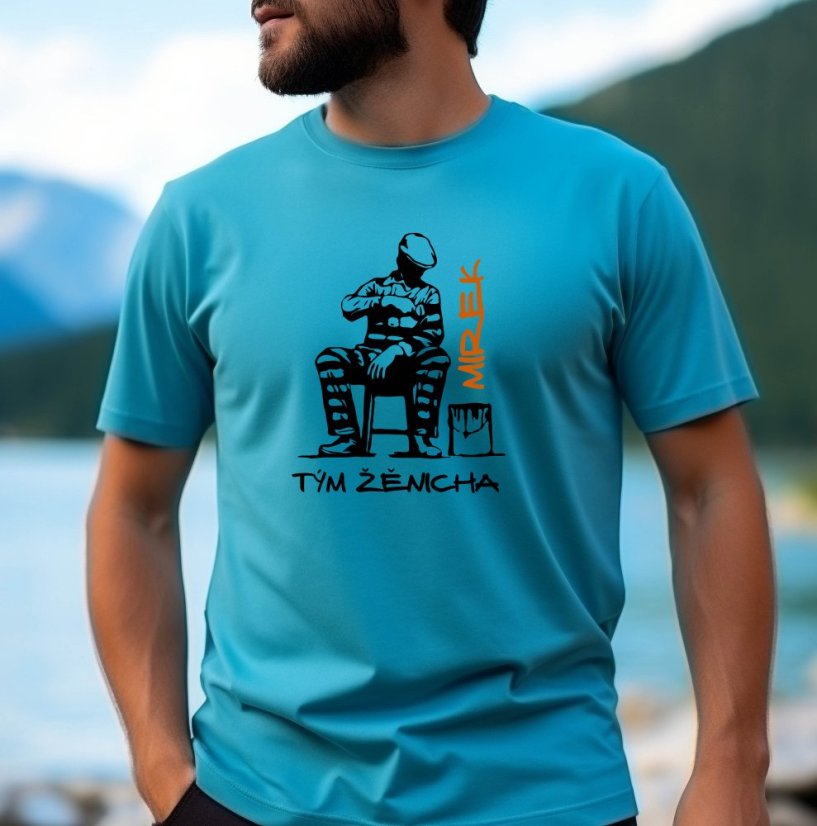 Pánské tričko ,,Prisoner" tričko s vlastním, jménem nebo přezdívkou.Tým ženicha