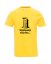 Absolventské tričko, Všechny cesty vedou..... - Barva: Žlutá, Velikost: XS, Střih: Pánské