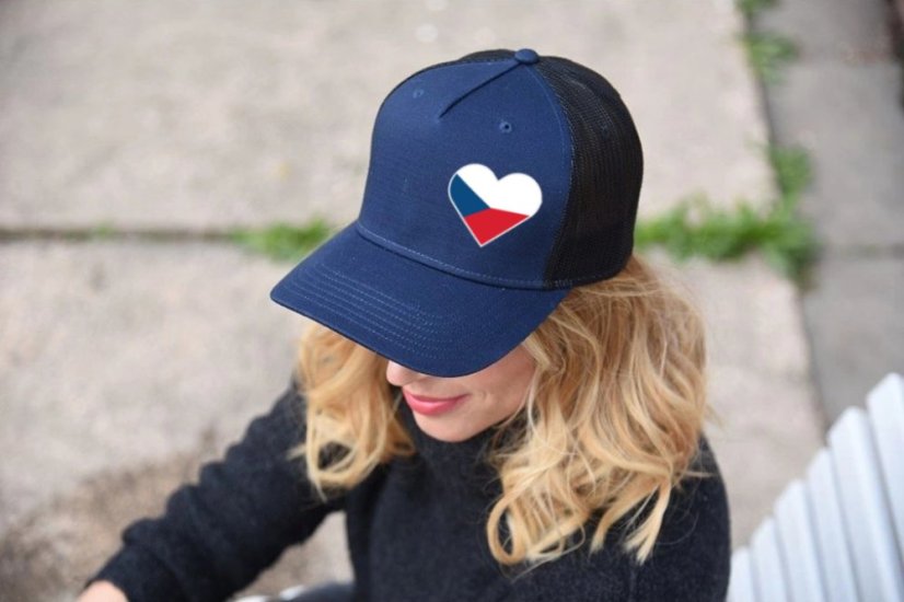 Kšiltovka, Fandíme Česku-Srdce unisex