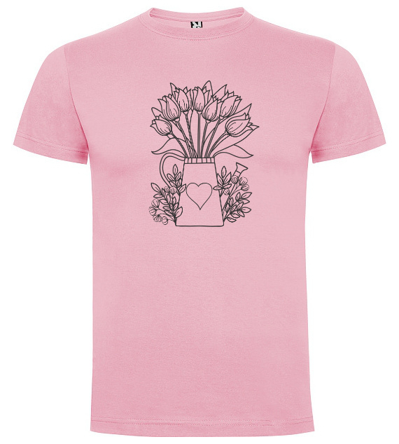 Konev s tulipány - Tričko s motivem