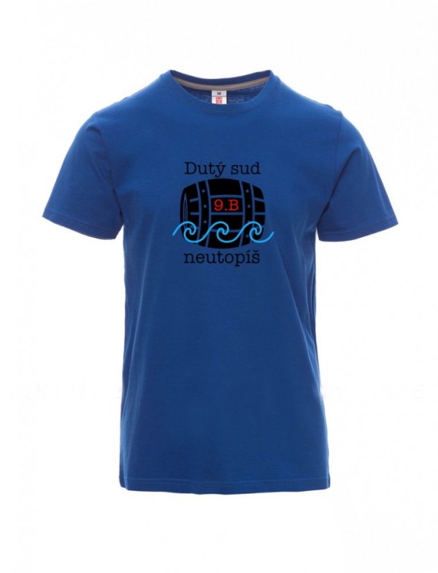 Absolventské tričko, Dutý sud neutopíš - Barva: Královská modrá, Velikost: 2XL, Střih: Pánské