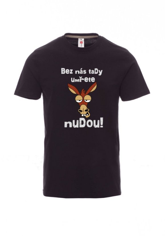 Absolventské tričko, Bez nás tady umřete nudou! - Barva: Antracitová, Velikost: 2XL, Střih: Pánské