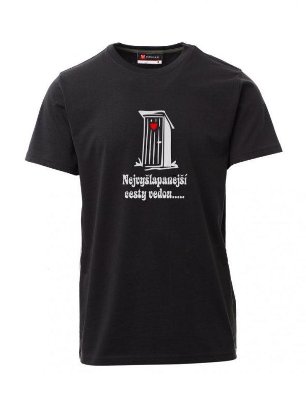 Absolventské tričko, Všechny cesty vedou..... - Barva: Černá, Velikost: 2XL, Střih: Pánské