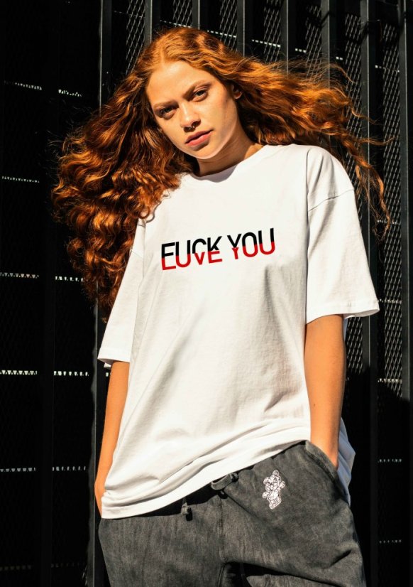 Dámské tričko, fuck you / love you