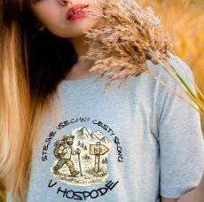 Dámské tričko z bio bavlny, Turistika a pivo