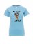 Graduation T-shirt, You'll die of boredom without us here! - Barva: Nebesky modrá, Velikost: XL, Střih: Dámské