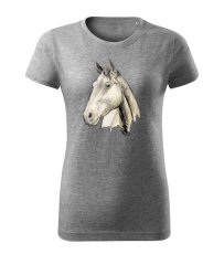 Dámské tričko s kresbou koně 2