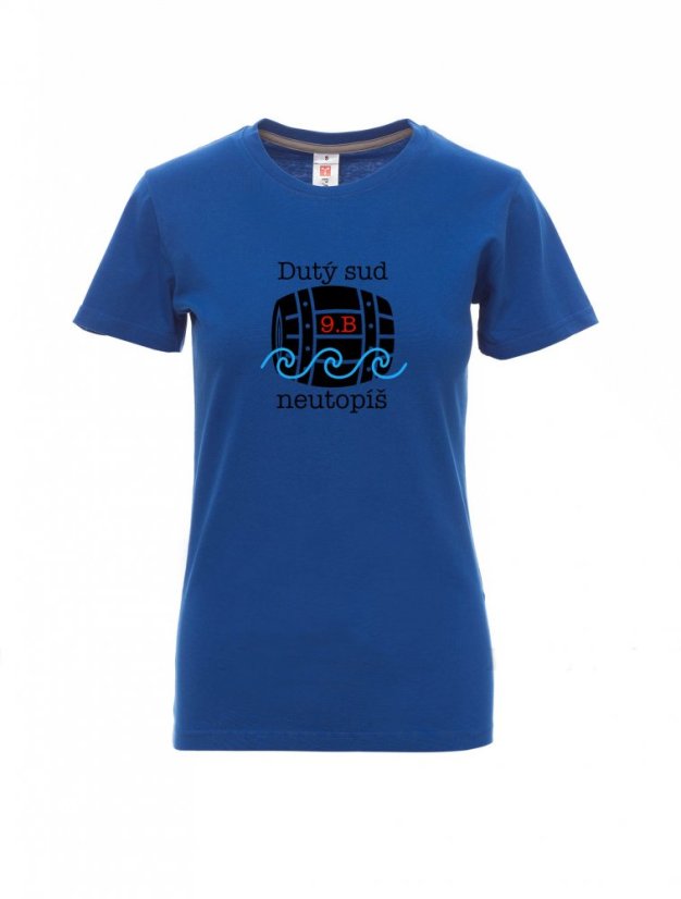 Absolventské tričko, Dutý sud neutopíš - Barva: Královská modrá, Velikost: XS, Střih: Dámské