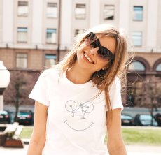 Dámské tričko, Bike smile